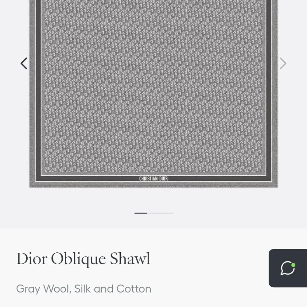 Dior Shawl Scarf new + box